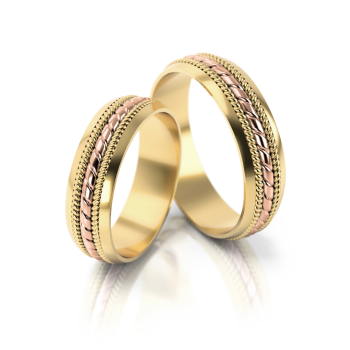 Preview: Stelmach Trauringe Weiss-Gelbgold Landshut 069